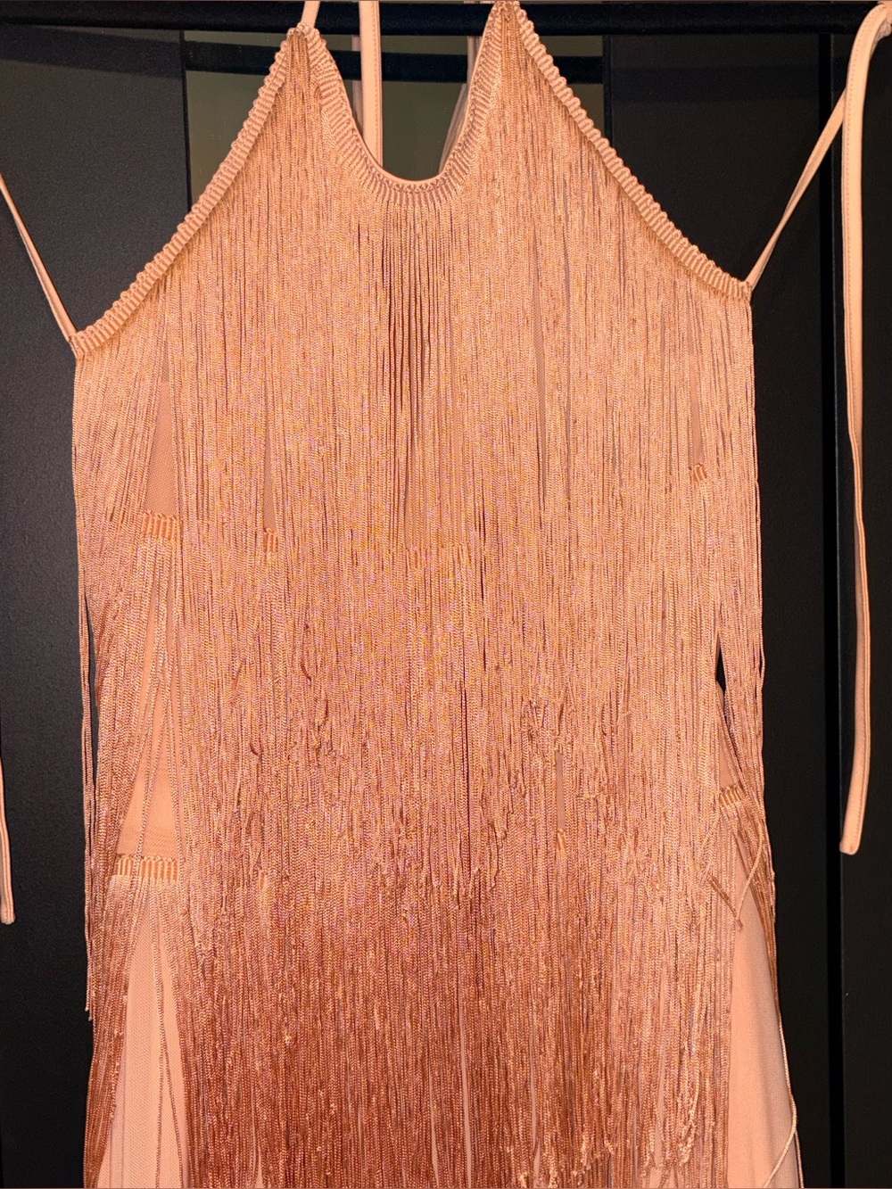 Pink Fringe Romper - Picture 2 of 8